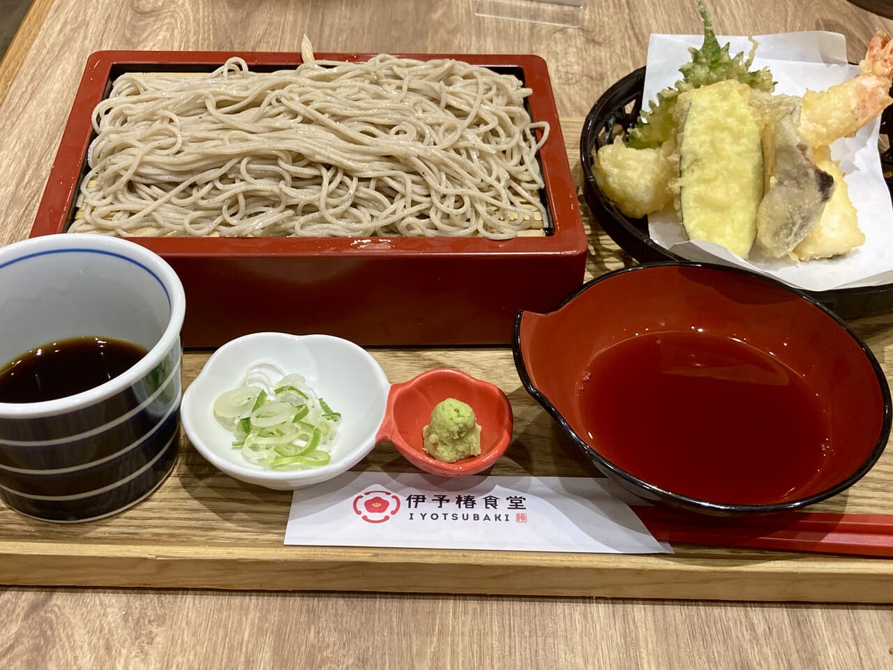 伊予椿食堂上天ぷら蕎麦