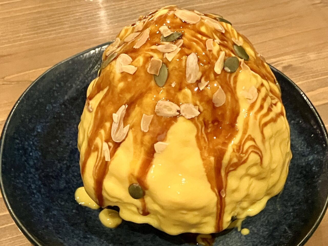 cafe myumyuかぼちゃのかき氷