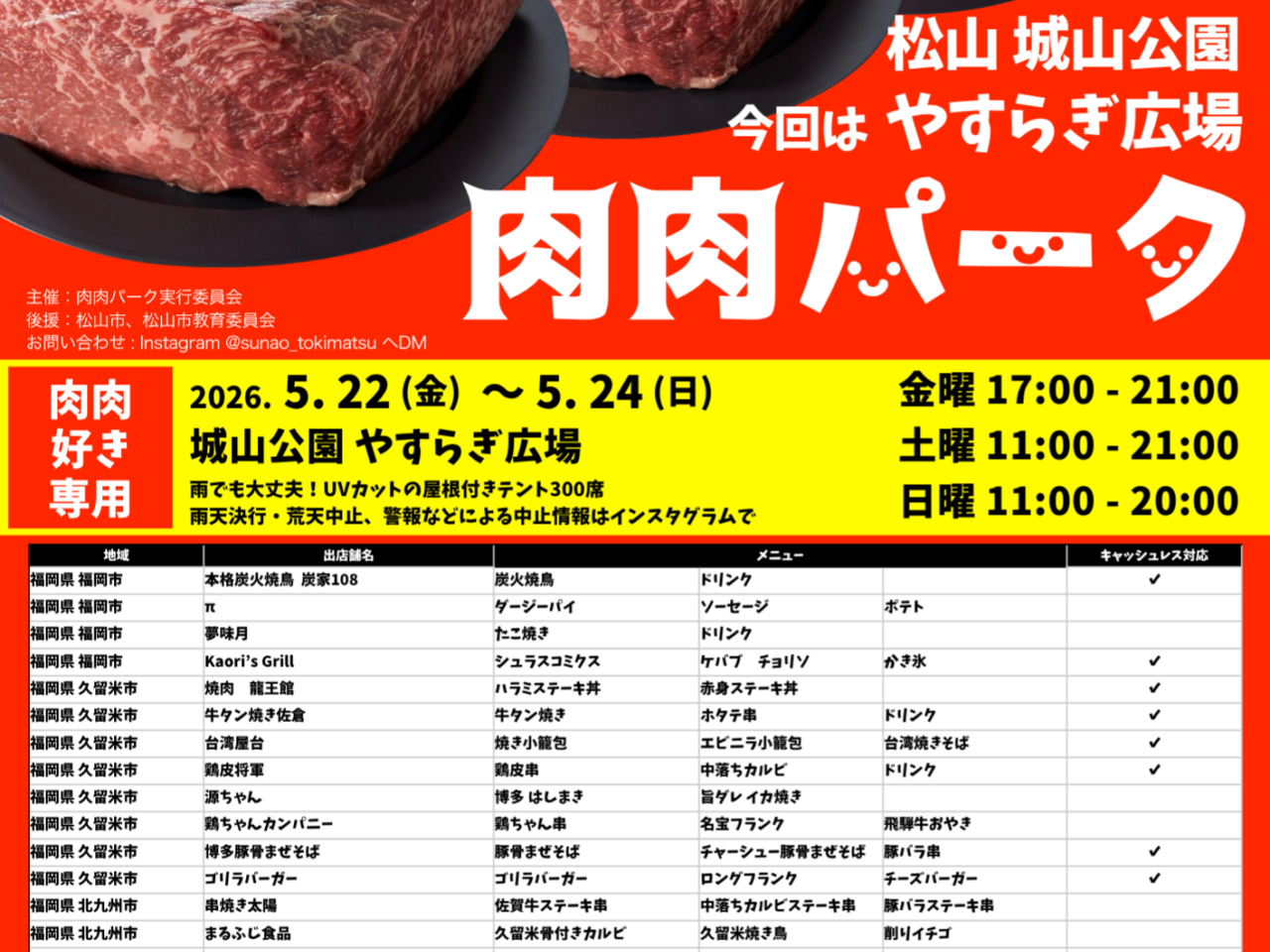 肉肉パーク2026愛媛