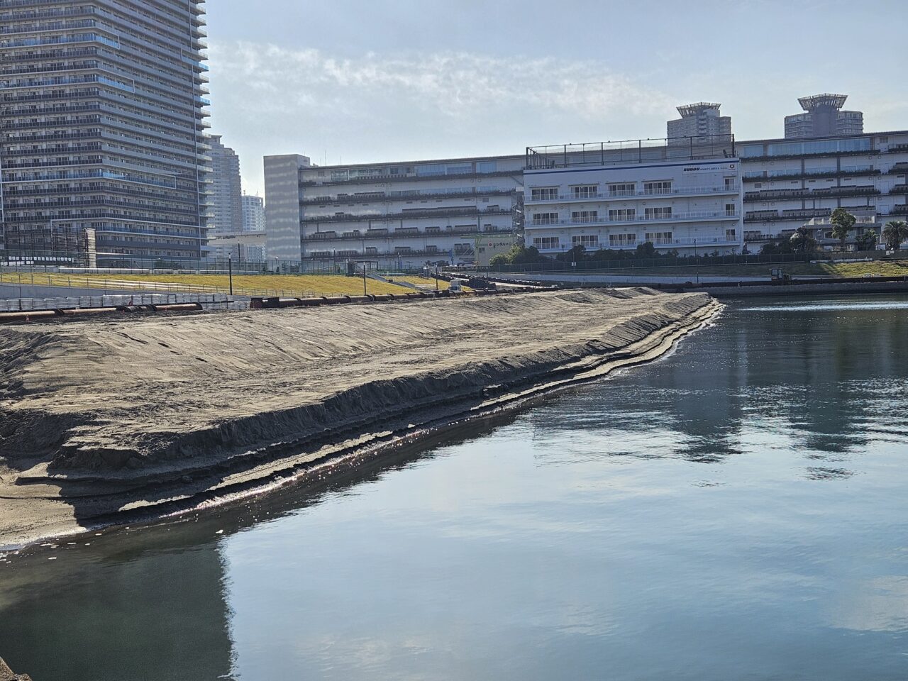 有明親水海浜公園の西入江工事