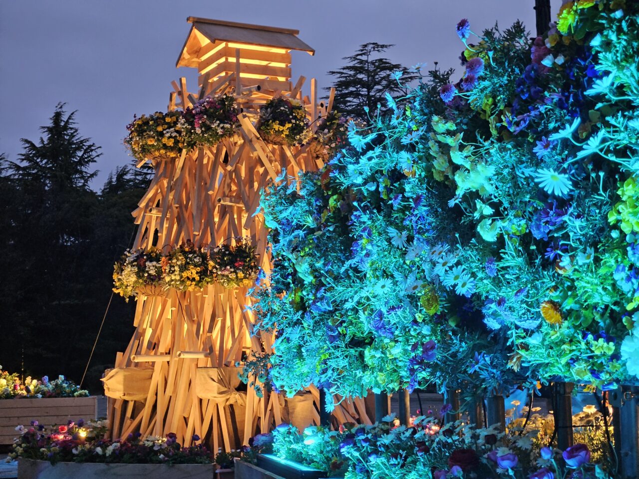 花と光のムーブメントが木場公園で開催