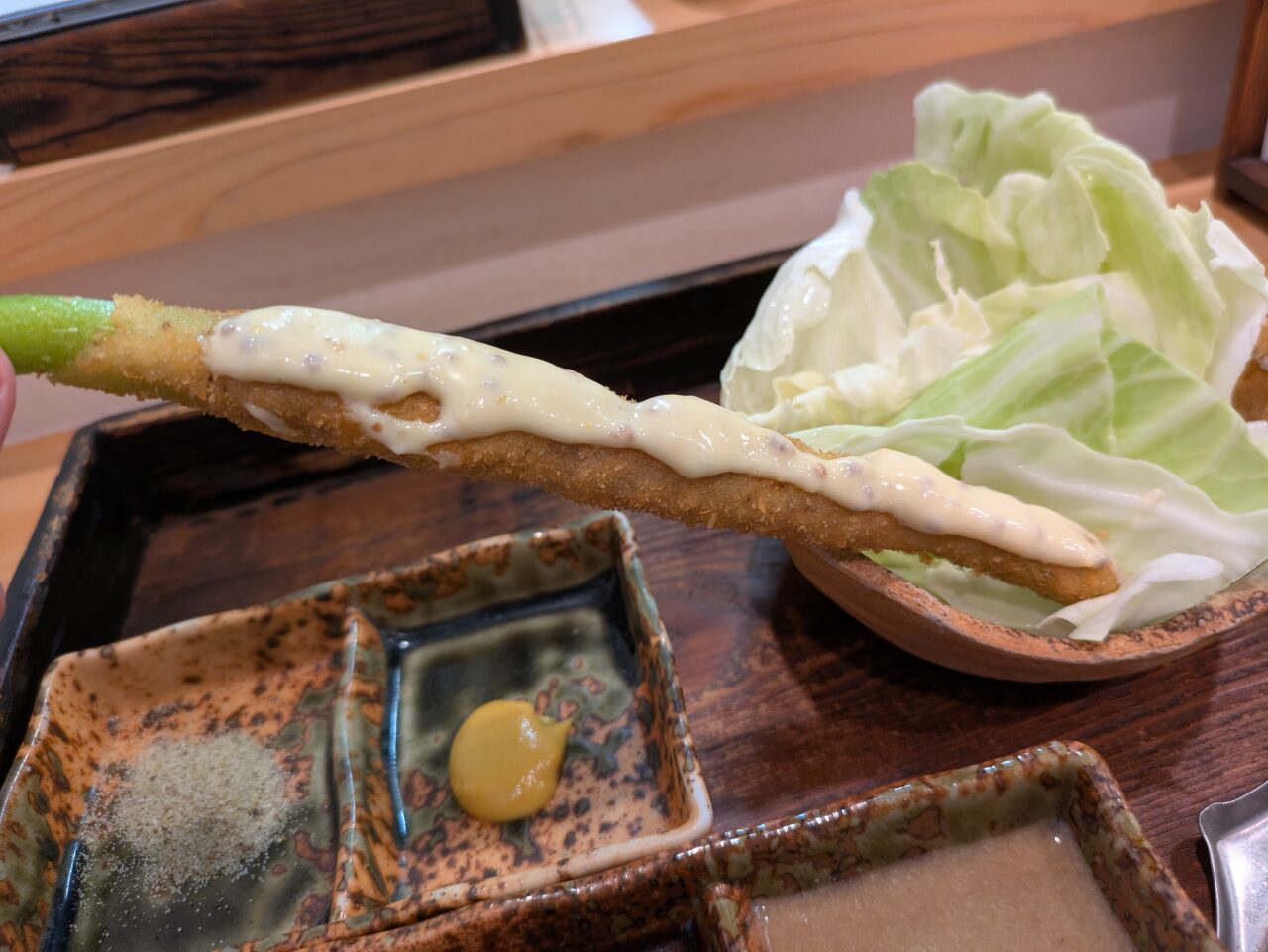 富来也のアスパラの肉詰め