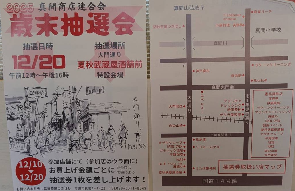 真間商店連合会福引抽選会