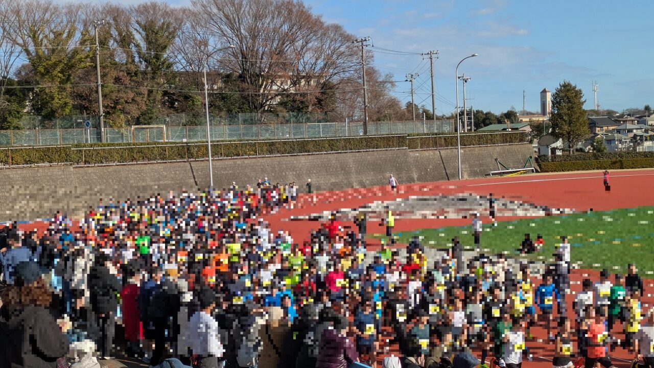 市川市民マラソン大会の10kmスタート