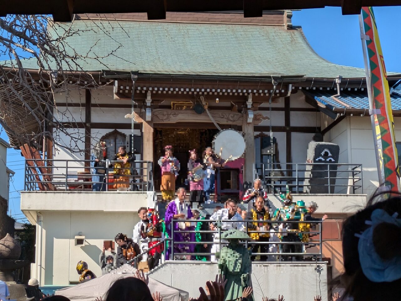 神明寺の豆まき