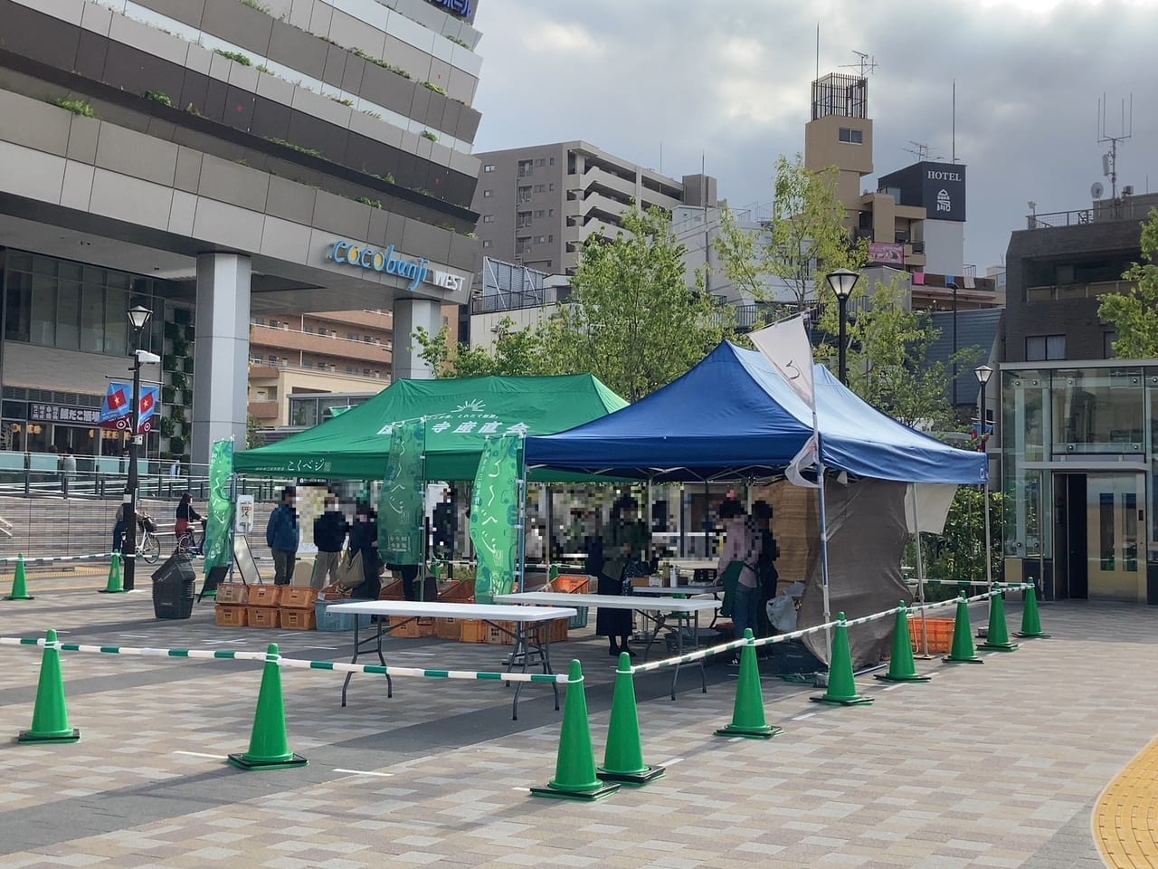 『こくベジ』が駅前で買える！北口広場で実証実験開催中。