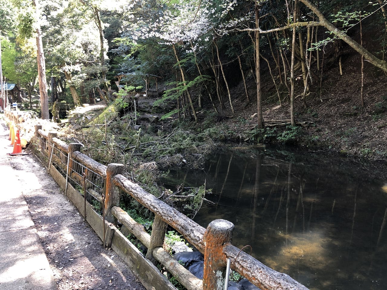 樗内谷神社付近の池