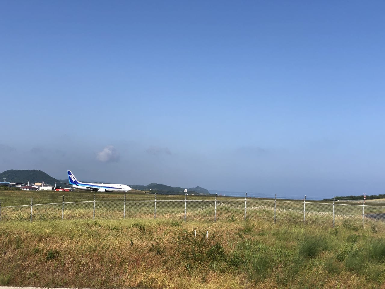 鳥取砂丘コナン空港展望所からの眺め２
