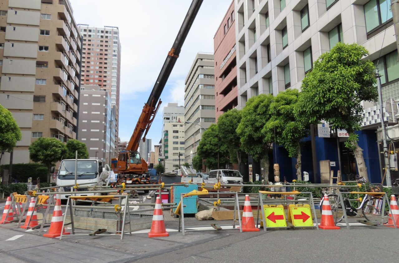 道路工事の現場