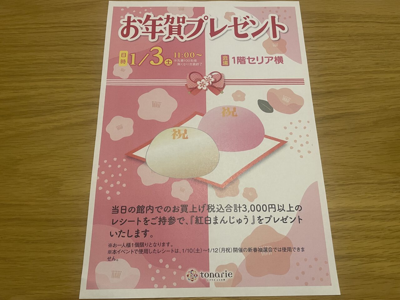 お年賀プレゼント