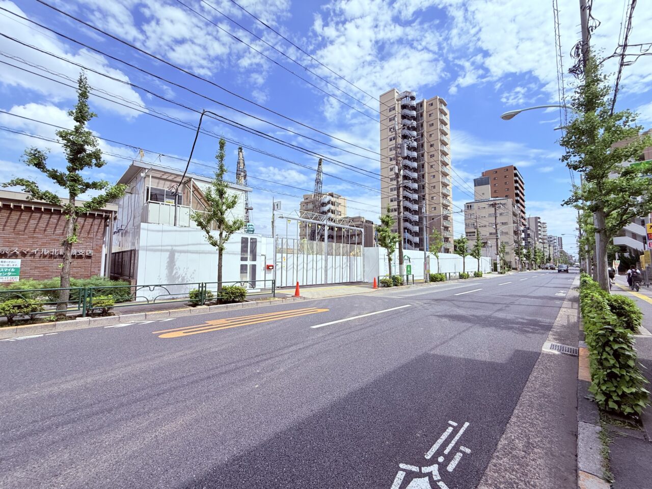 北綾瀬　20階建てタワーマンション建設中
