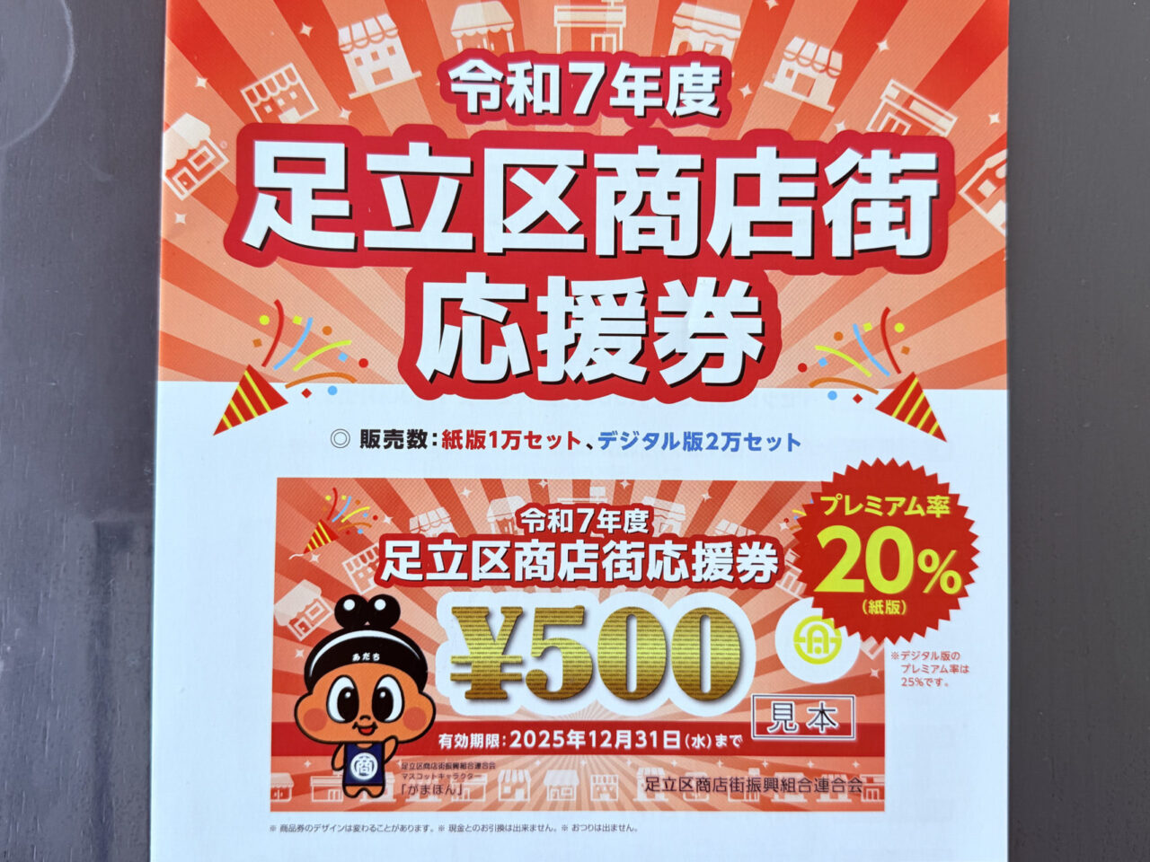 令和7年度足立区商店街応援券