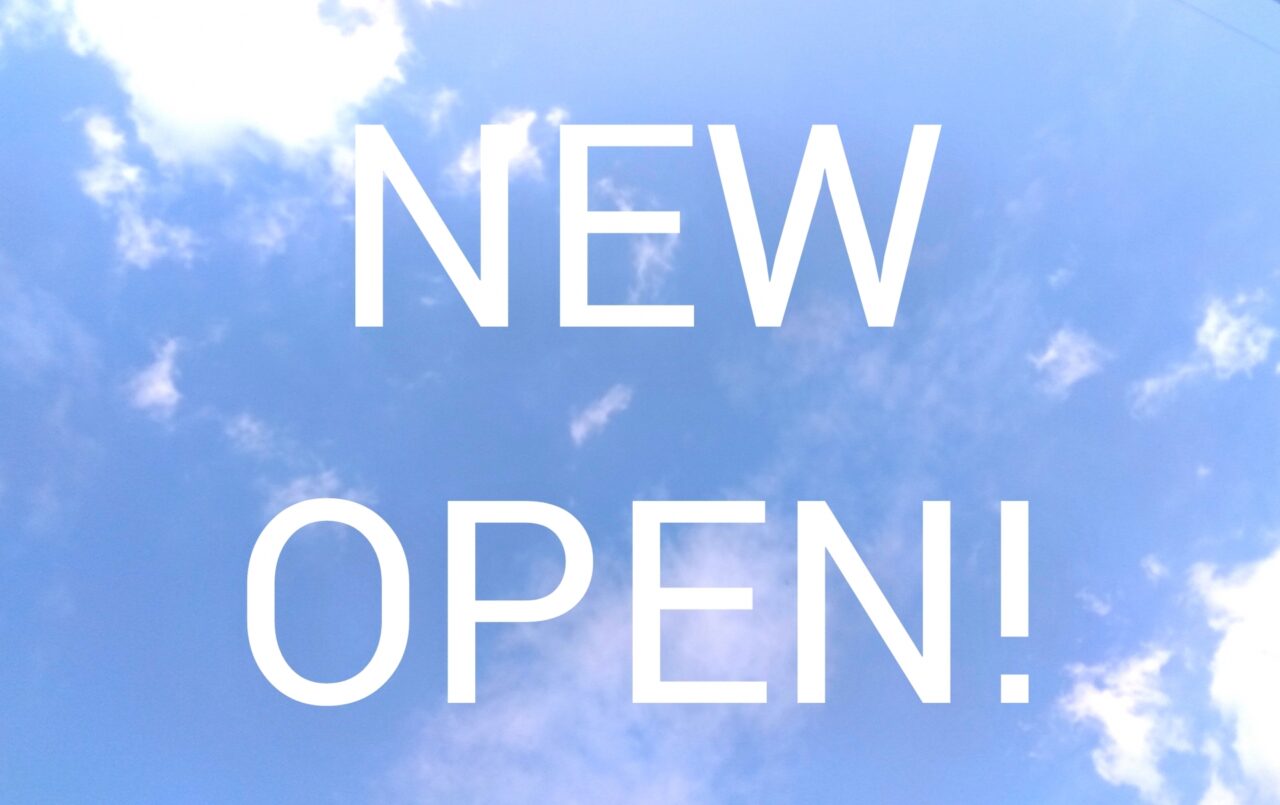 NEW OPENの文字