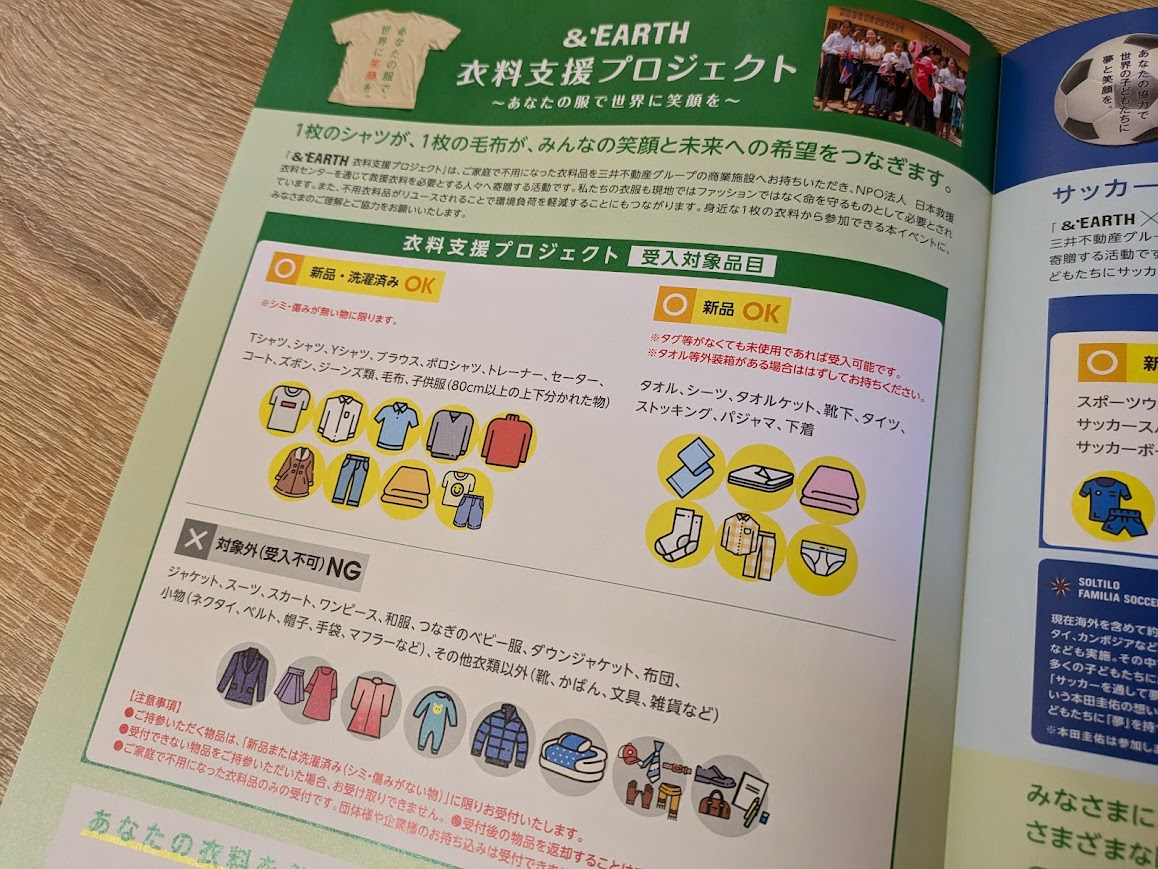 衣料支援プロジェクト