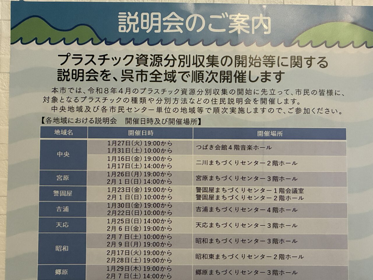 ごみ分別説明会