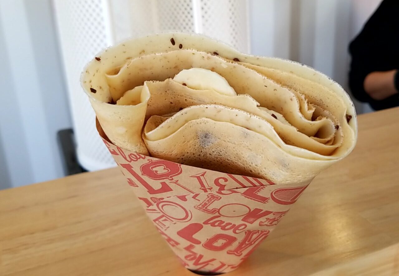 マルミカフェ　チョコバナナホットクレープ