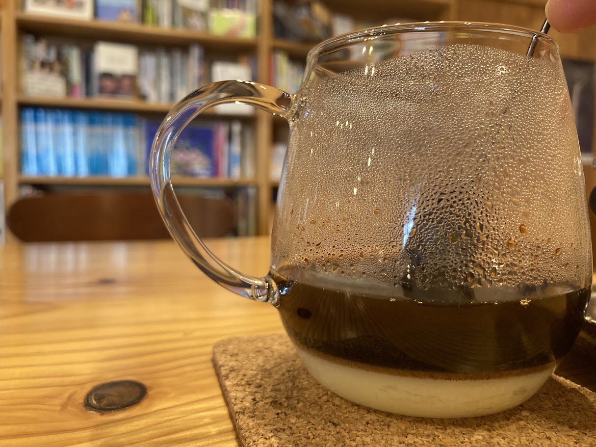 ピースカフェのベトナムコーヒーかきまぜ