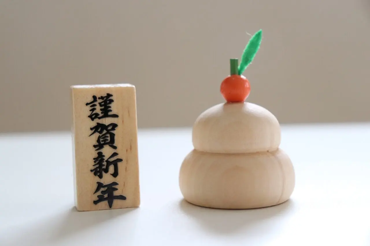 お正月、鏡もちAC