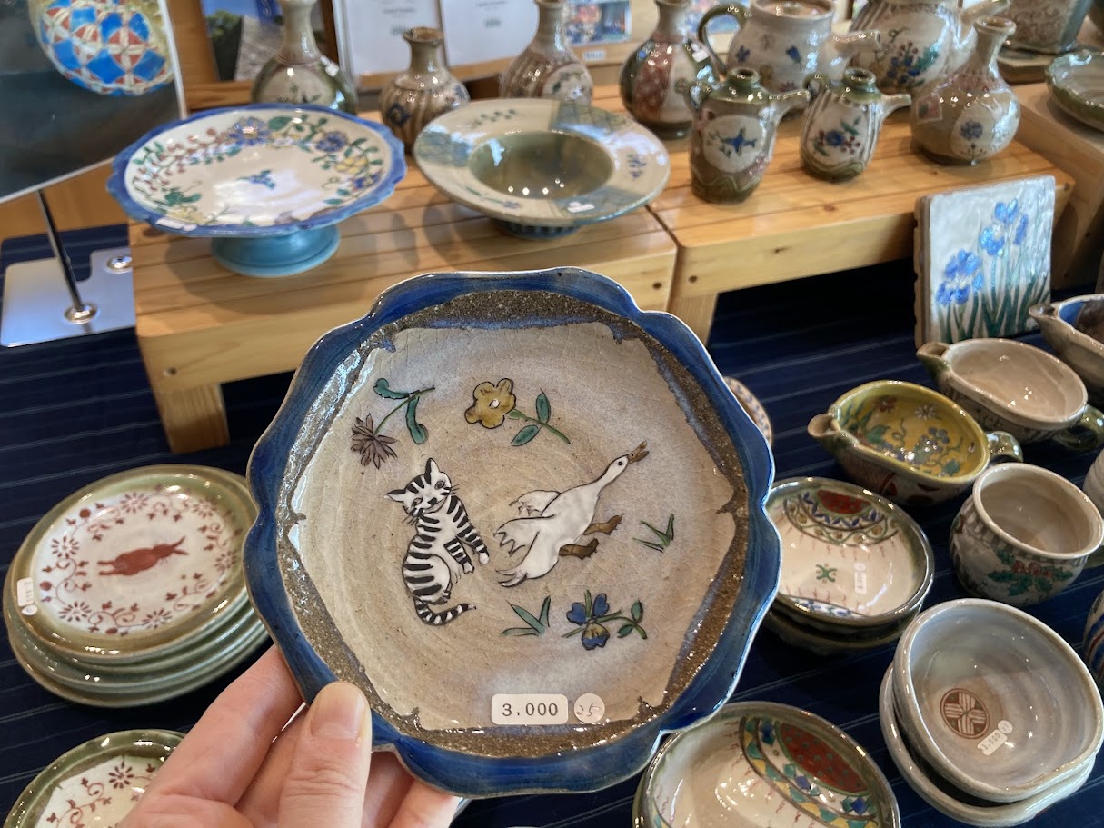 暮らしのうつわ展猫アヒルお皿