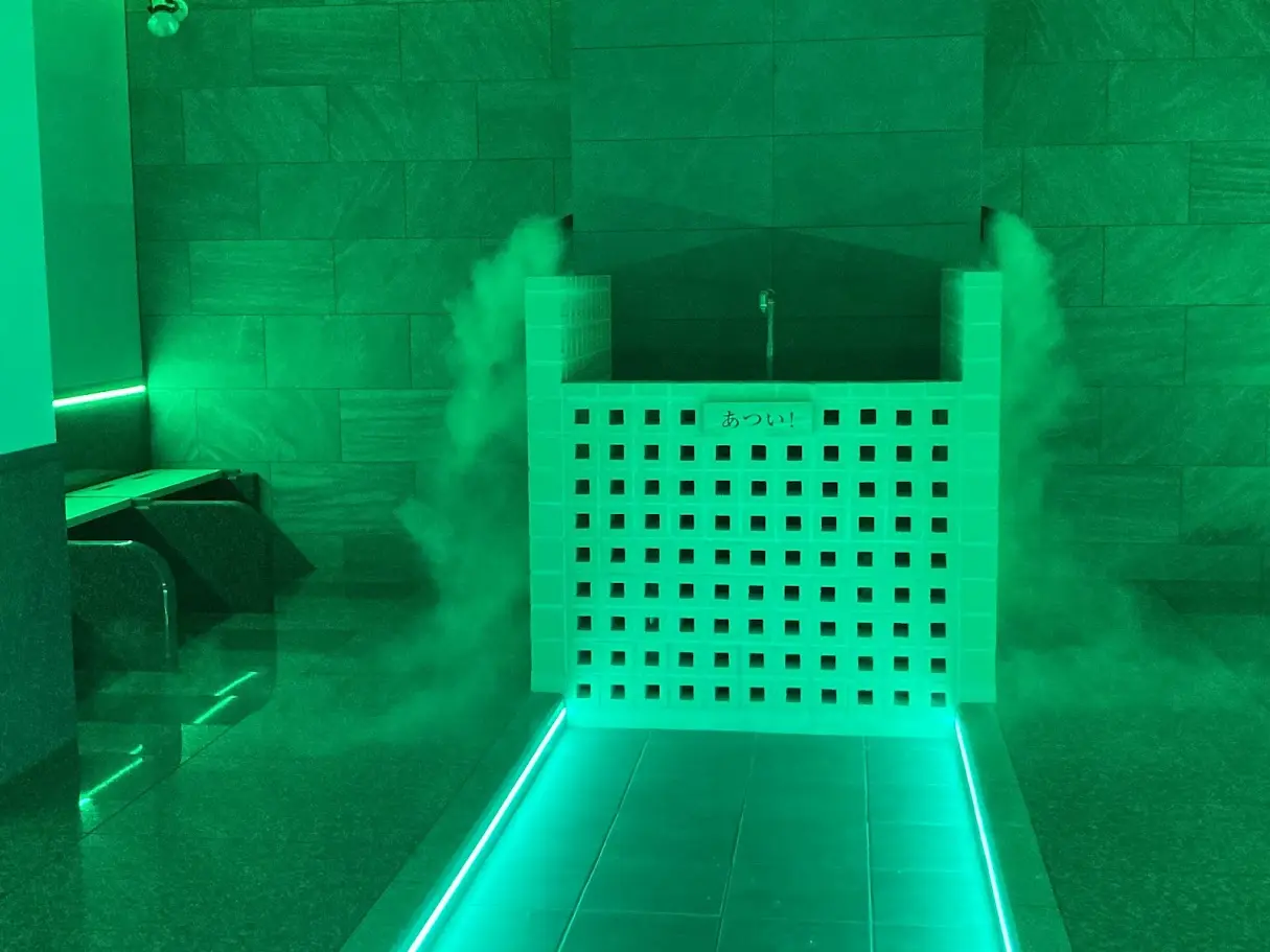 鈴の湯の岩盤浴、雲海スタート