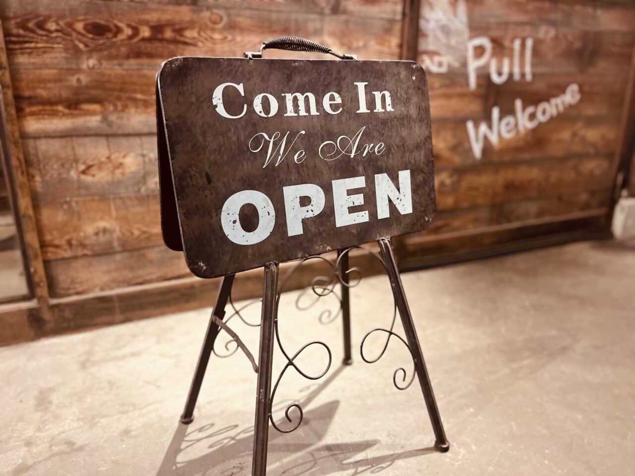openの看板