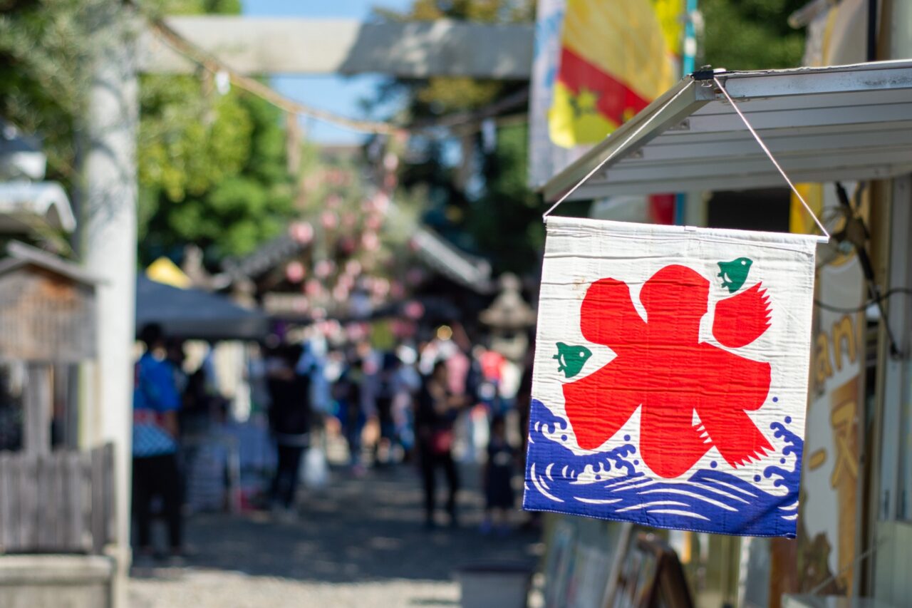 神社の出店のイメージ