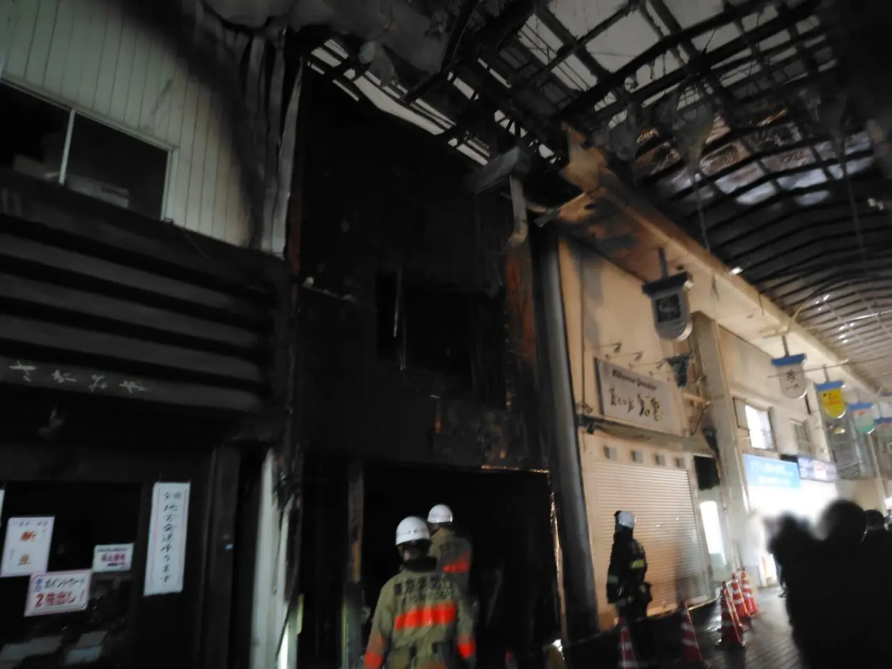 中延スキップロード中延商店街火災石黒中延