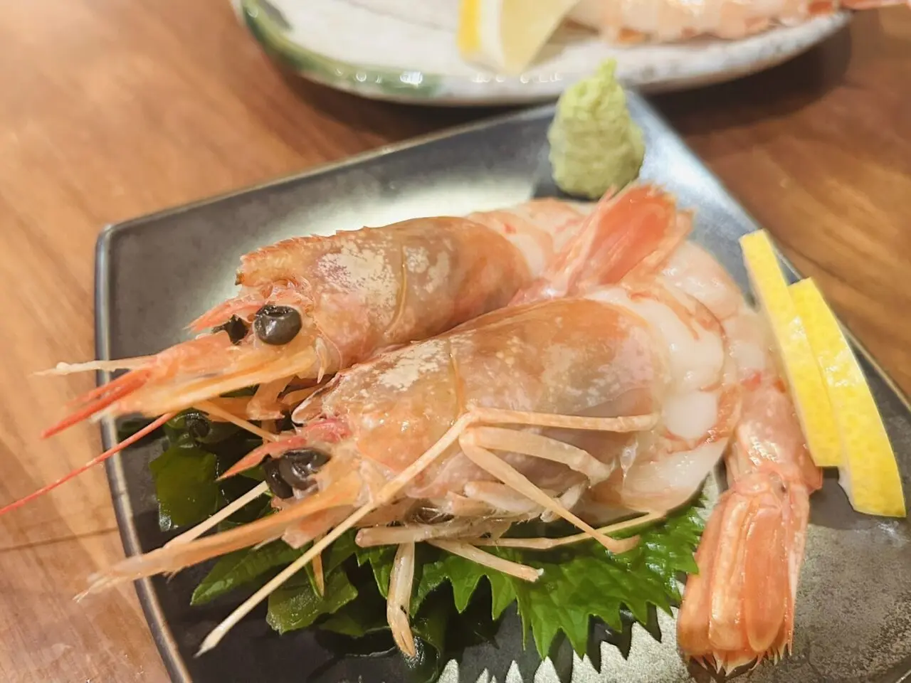 赤エビの刺身