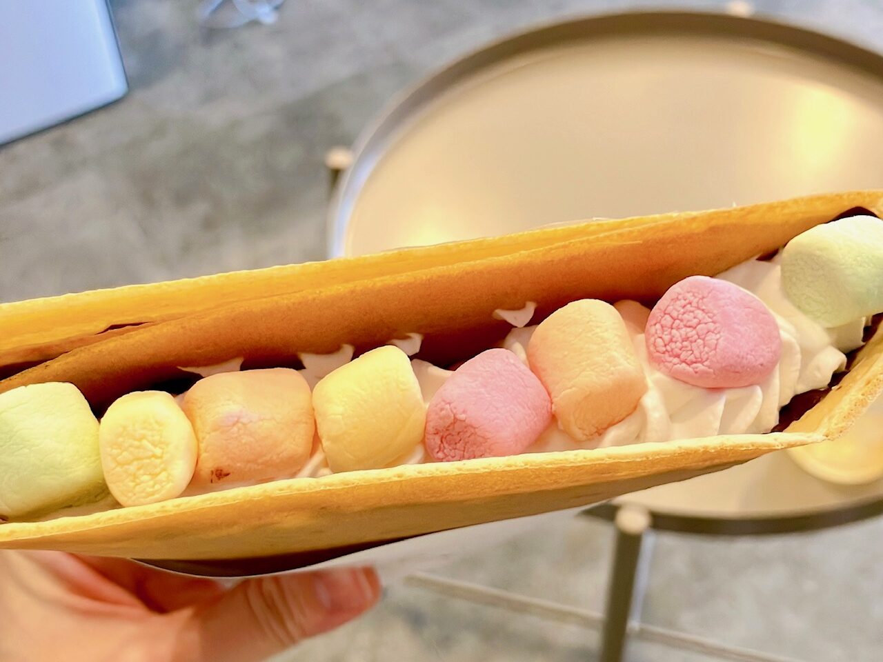 2026年4月「ハヤシクレープ」カラフルマシュマロクレープ