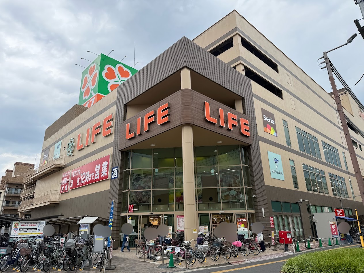 ライフ喜連瓜破店外観