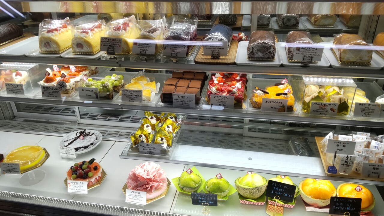 和洋菓子いちかわのケーキ