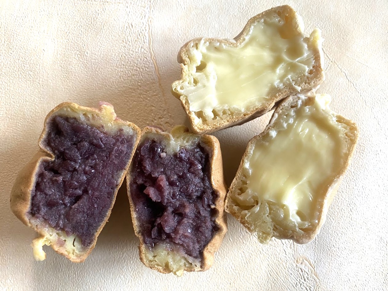 「あじまん」のメニューはあんことクリームの２種類