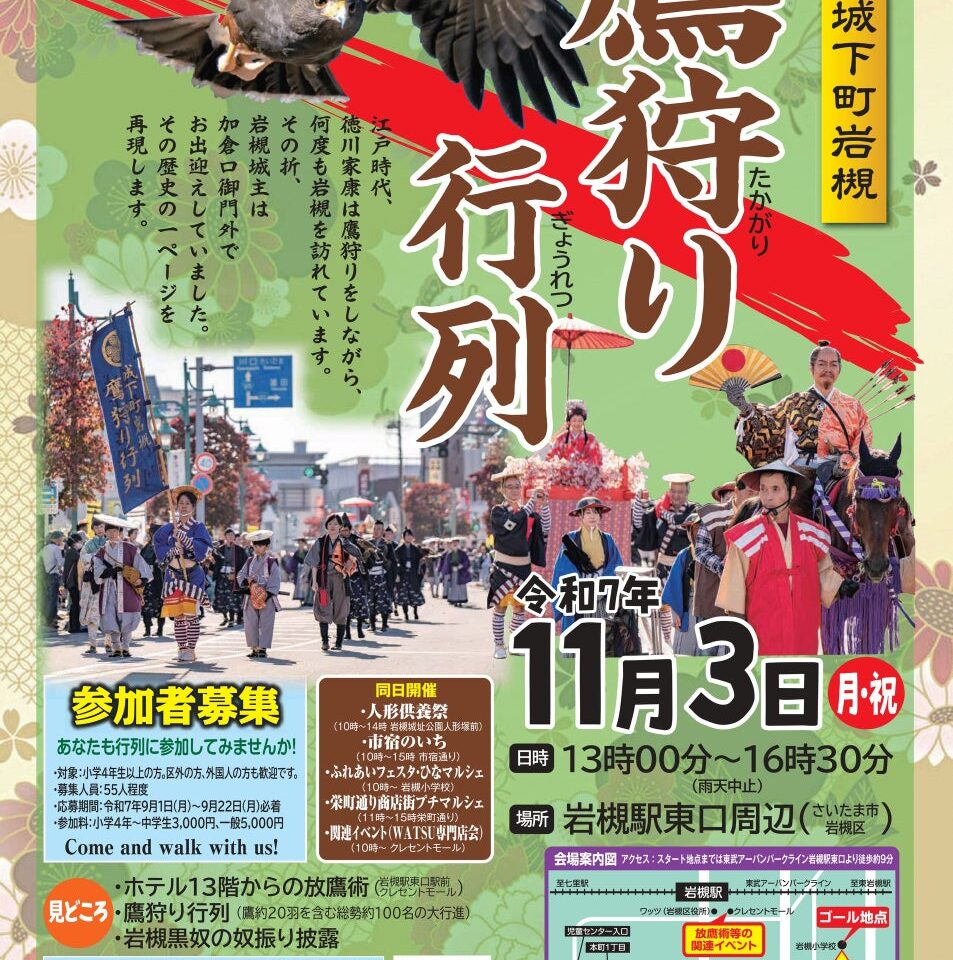 第13回城下町岩槻鷹狩り行列