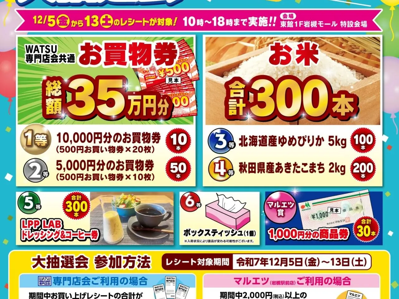 岩槻ワッツ大抽選会