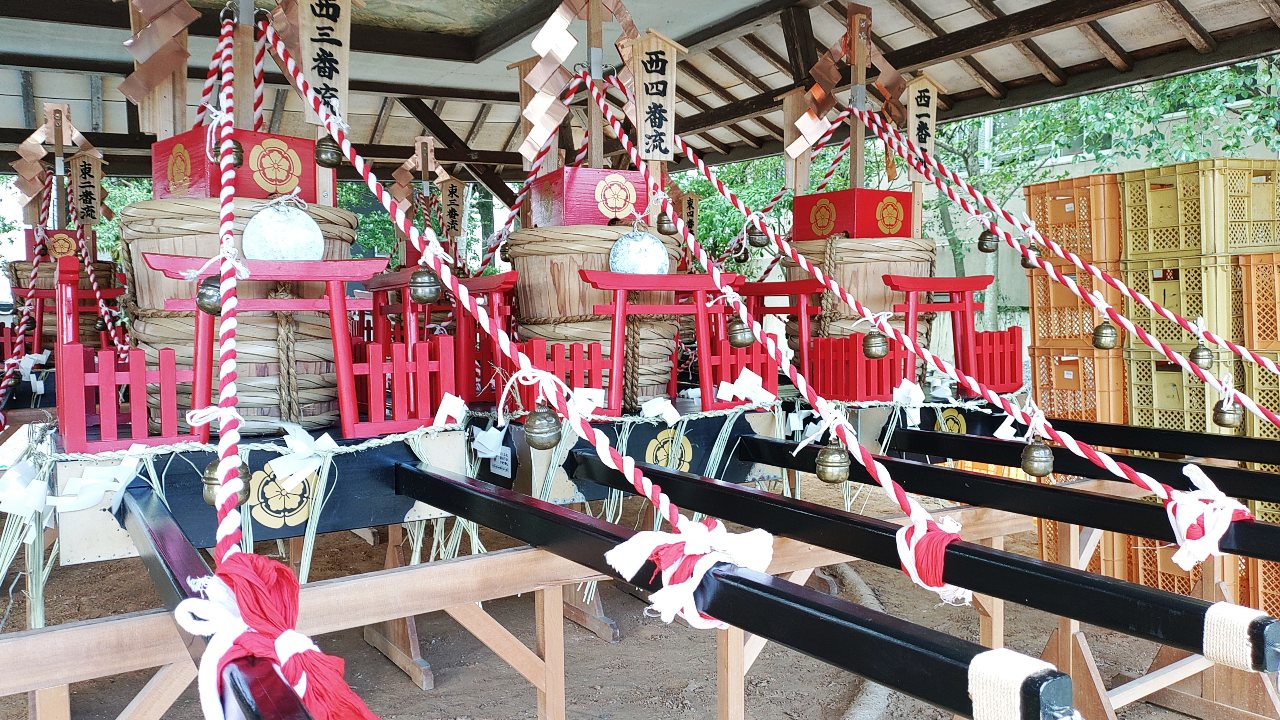 子ども樽神輿