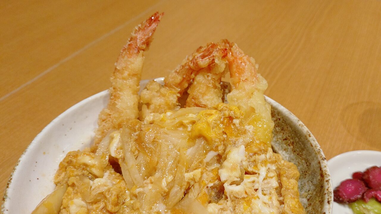 因幡うどんイオンモール筑紫野店限定えびとじ天丼