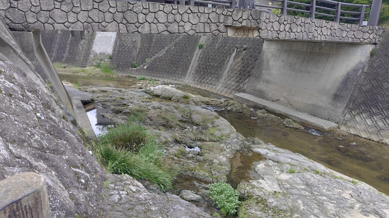 岩踏川と岩盤