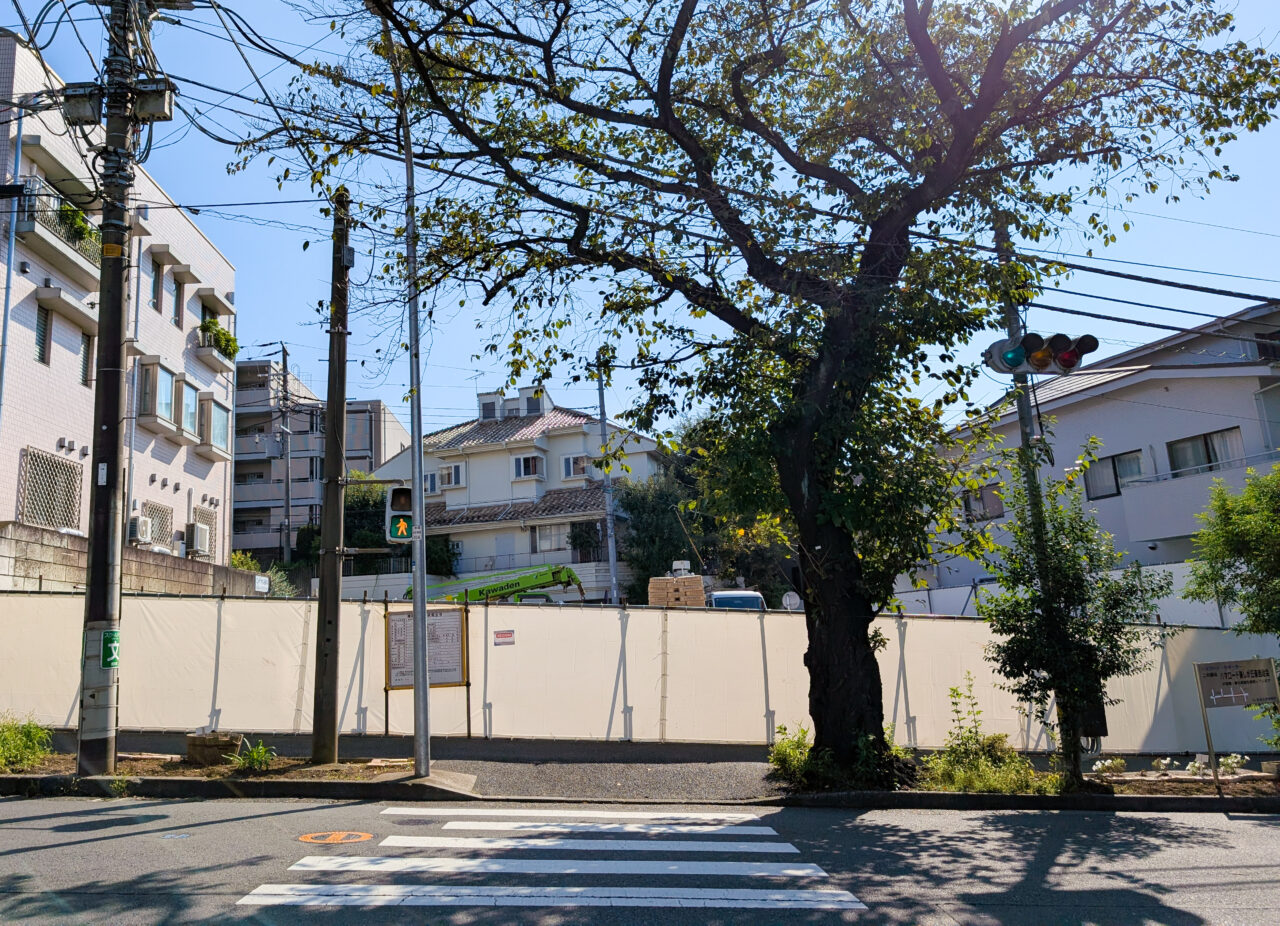 建設中の「（仮）美しが丘二丁目ビル」