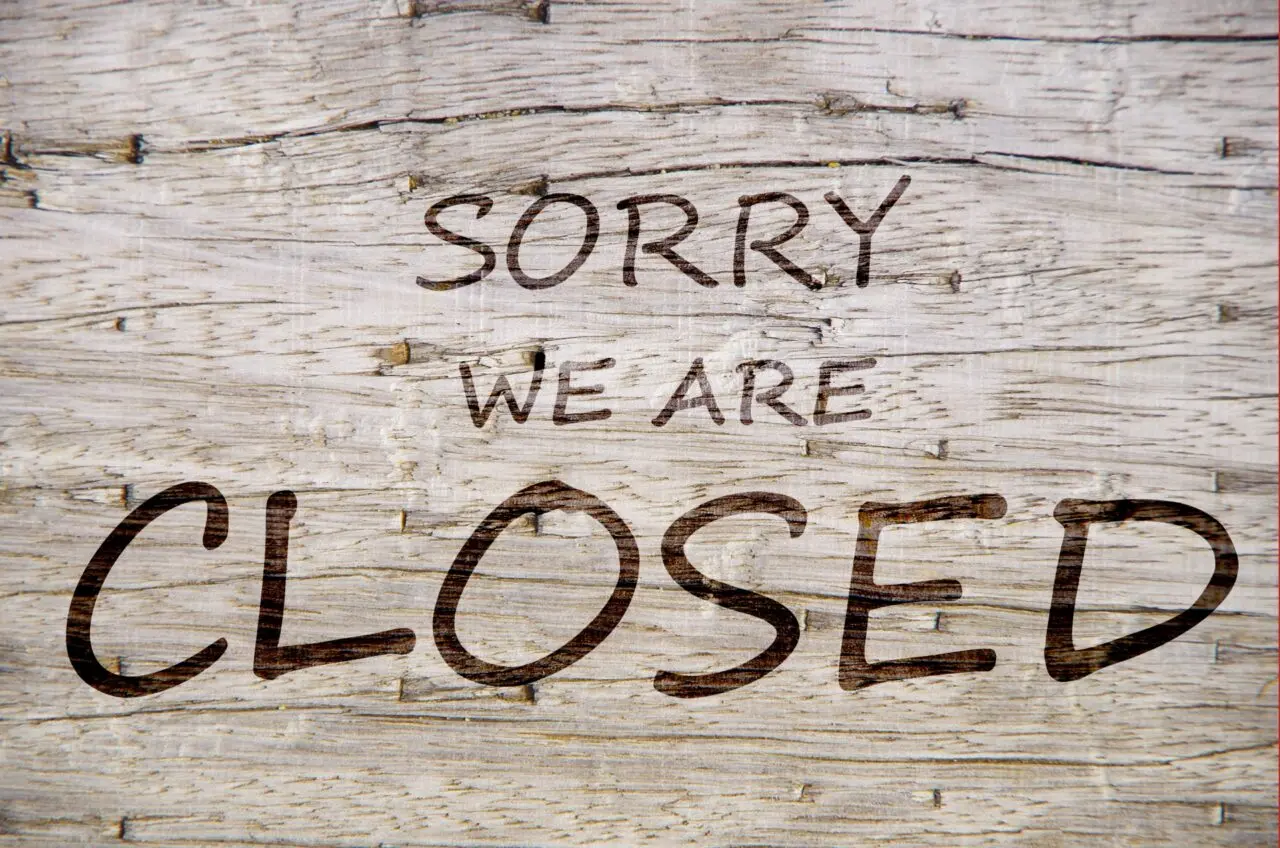 閉店のイメージ