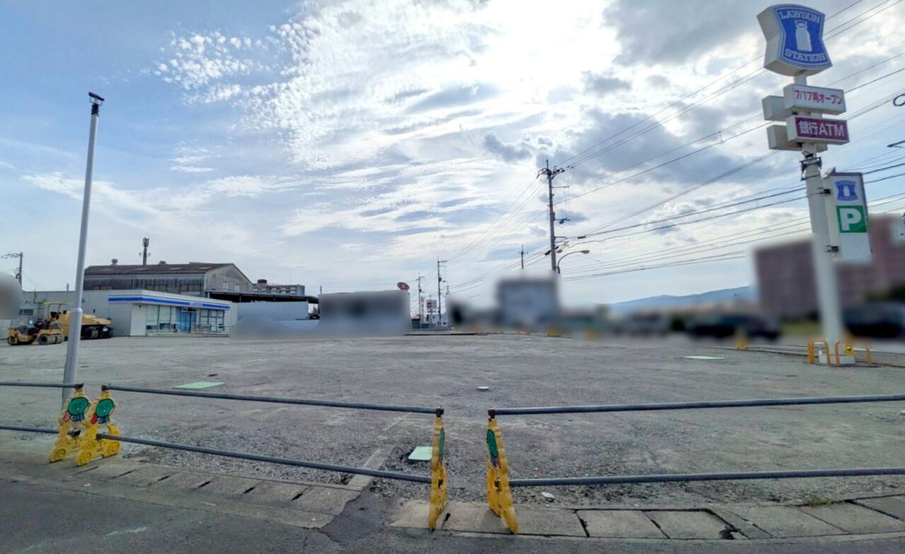 「ローソン藍住町奥野店」工事中の様子。2026年7月14日撮影