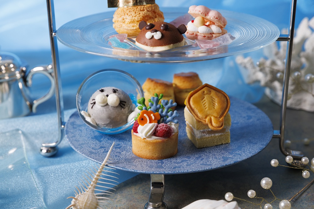 「Sea of Sweets Afternoon Tea（シー オブ スイーツ アフタヌーン ティー）」関連画像。画像：プレスリリースより