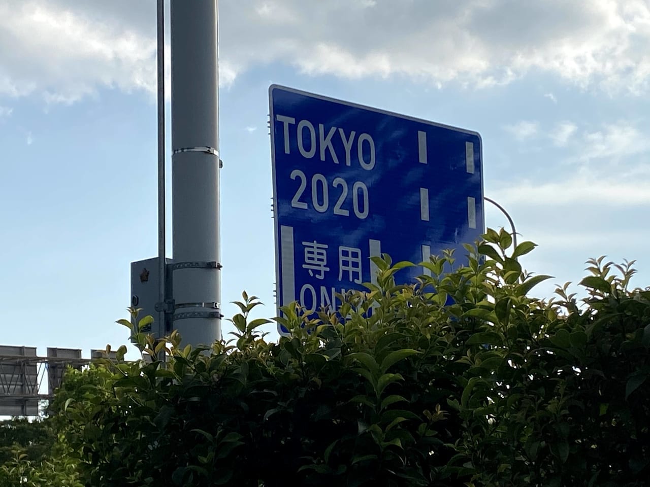 東京五輪専用レーン標識