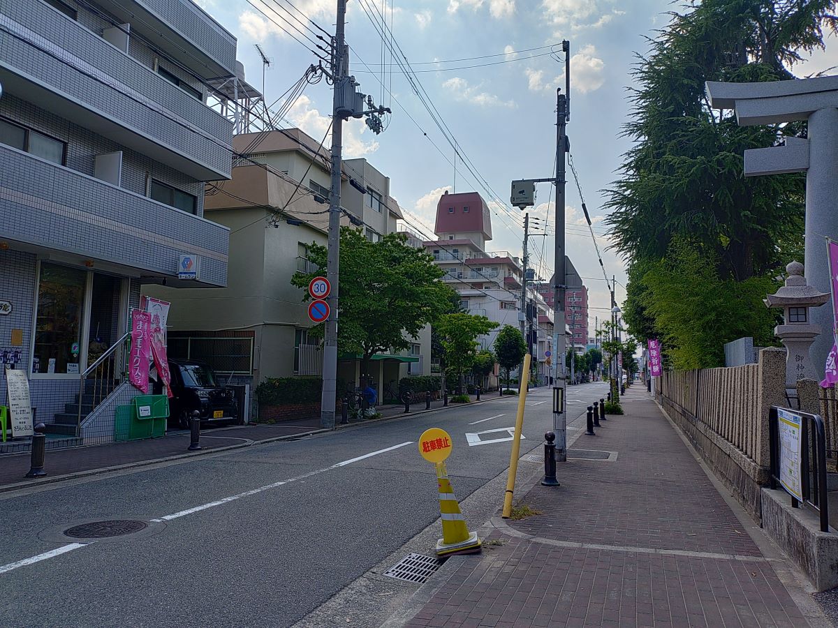 球場付近