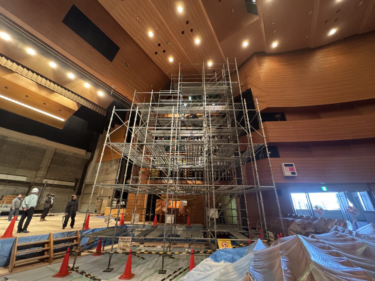 パイプオルガン取り外し作業