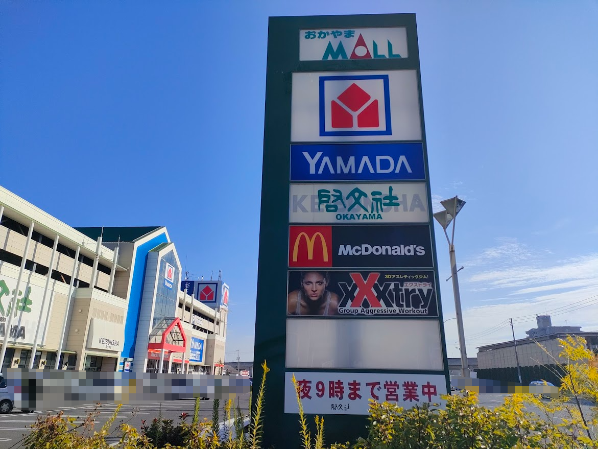 マクドナルド ヤマダデンキ岡山下中野店