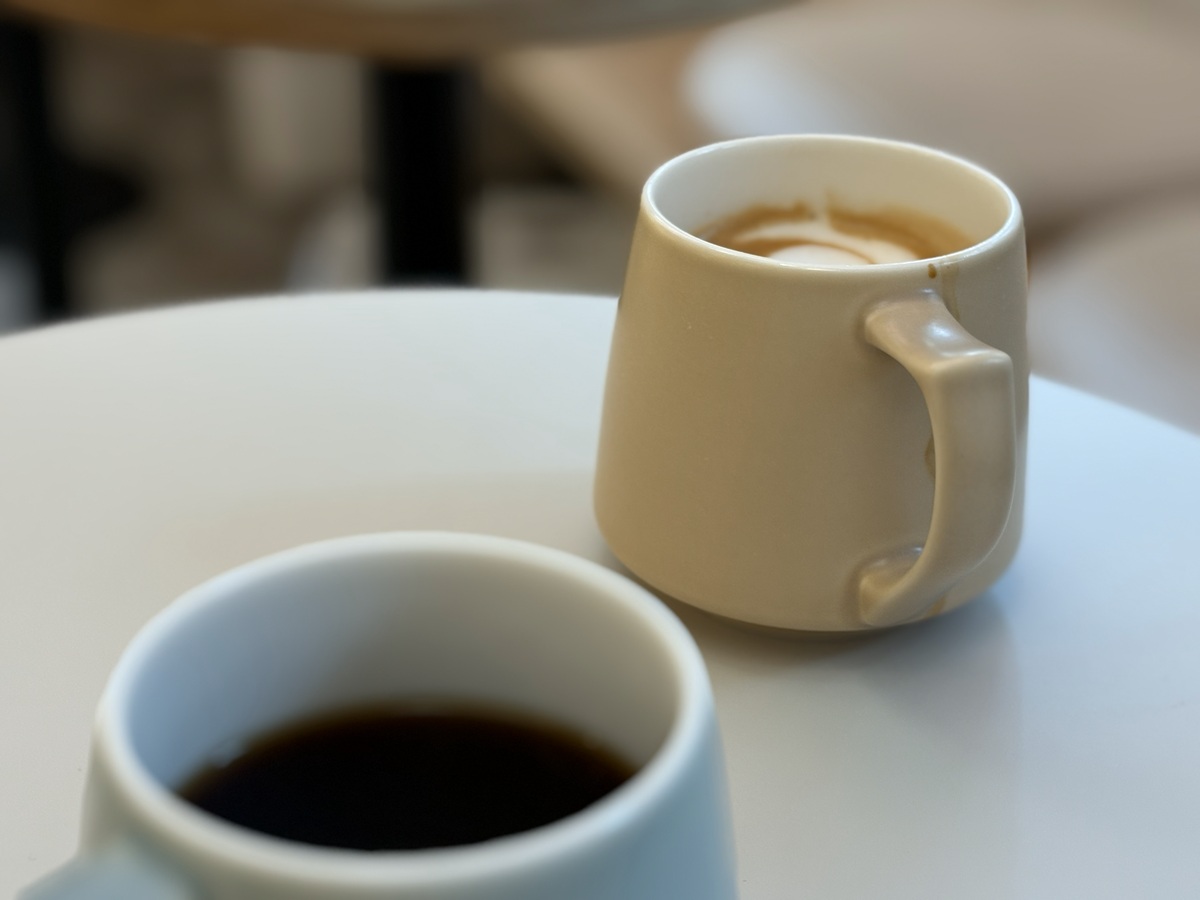 コーヒーとカフェオレ