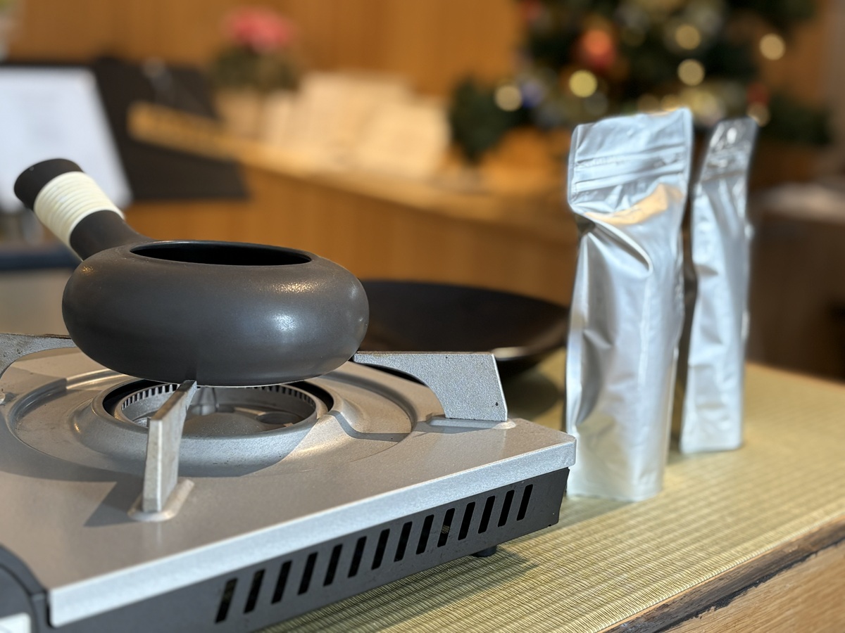 ほうじ茶焙煎体験