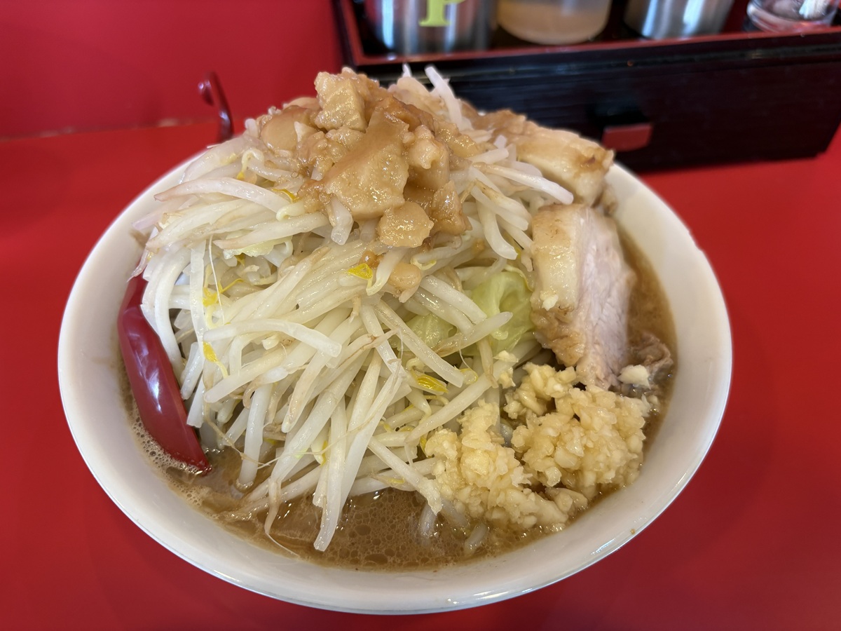豚　中ラーメン　ニンニクのみマシマシ