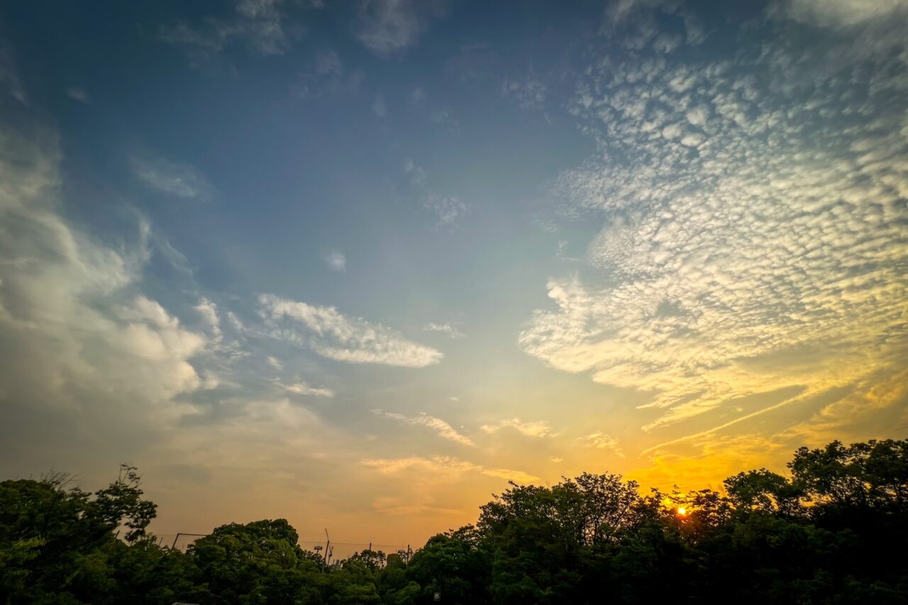 夏の夕暮れイメージ