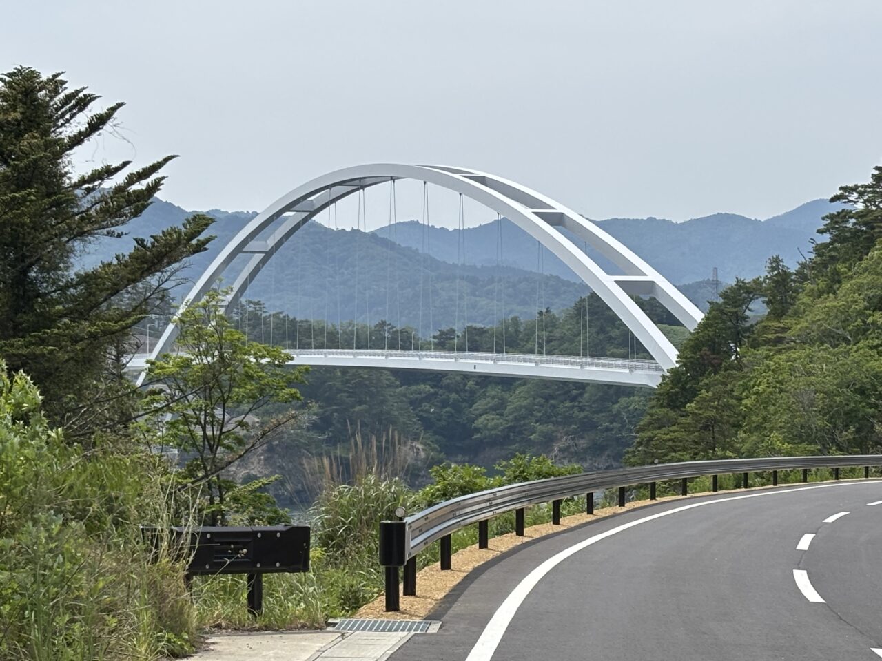 出島大橋　横から見て